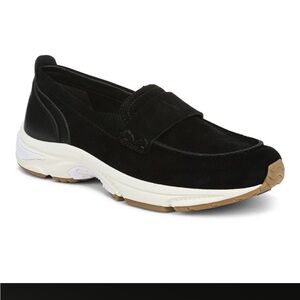 VIONIC Black Suede WALK ROAM LOAFER